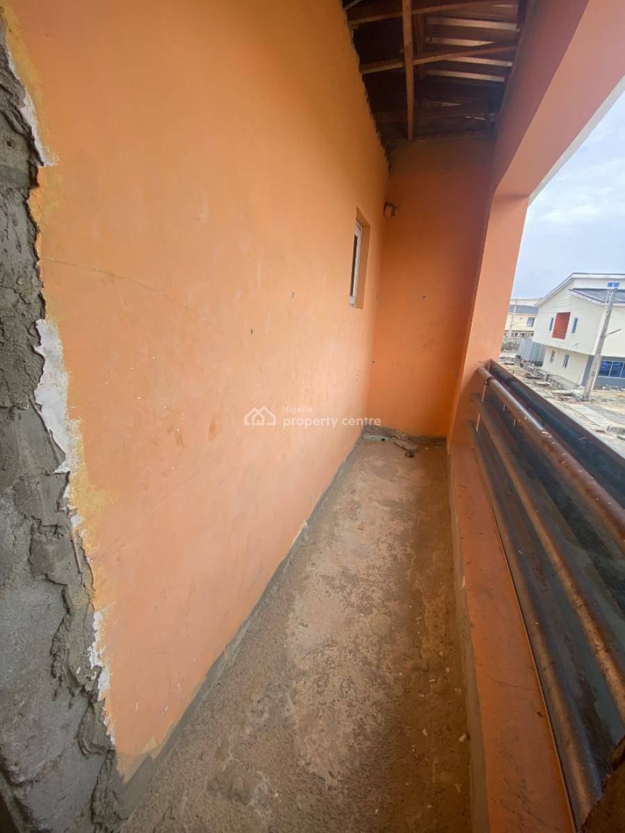 Carcass 2 Bedroom Terraced Duplex with Bq, Atlantic Nominees Estate, Lekki Gardens, Ajah, Lagos, Terraced Duplex for Sale