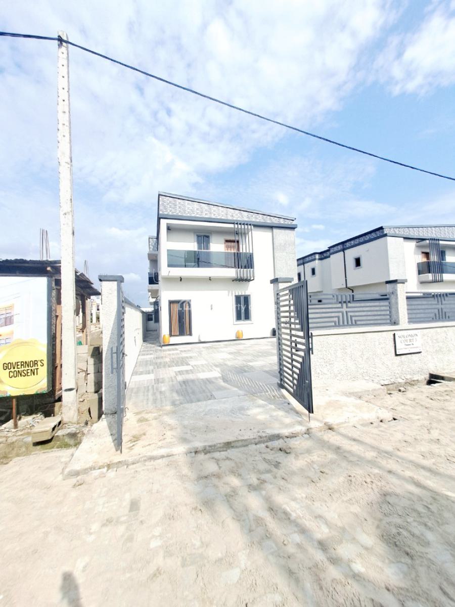 Newly Built 4 Bedroom Detached Duplex with Bq & Pool in a Gated, General Paint By Abraham Adesanya, Lekki, Lagos, Detached Duplex for Sale