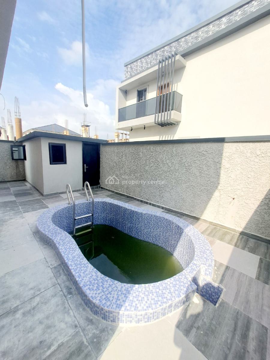 Newly Built 4 Bedroom Detached Duplex with Bq & Pool in a Gated, General Paint By Abraham Adesanya, Lekki, Lagos, Detached Duplex for Sale