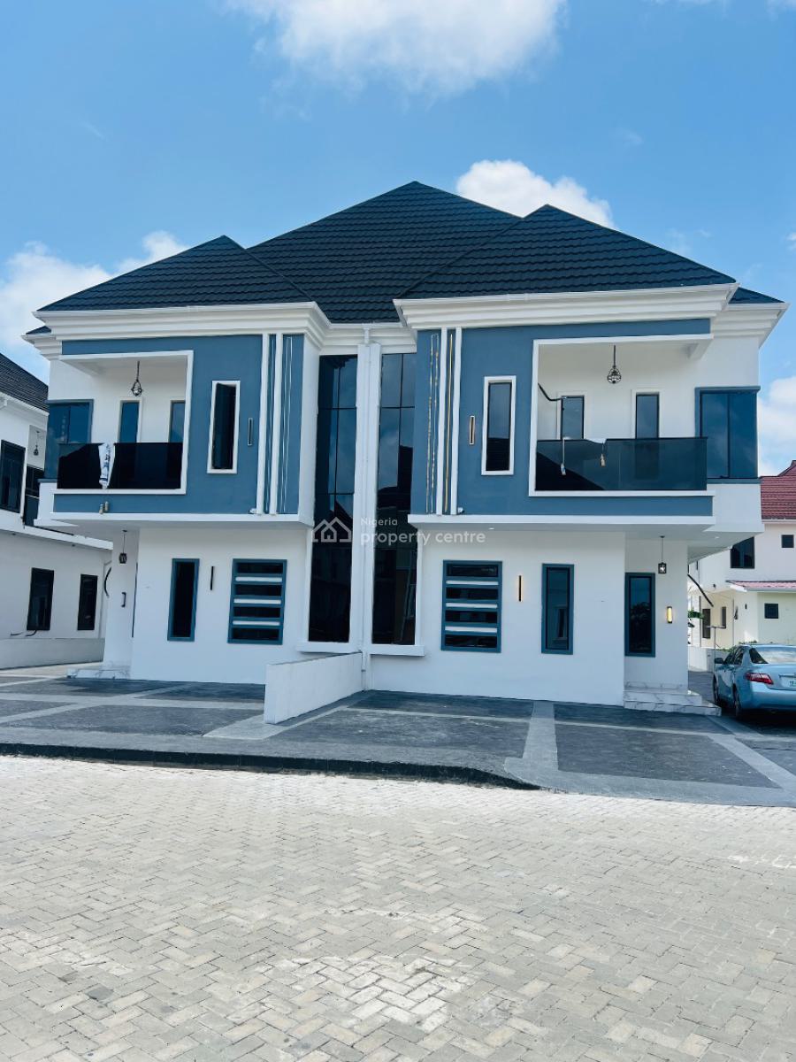 4 Bedroom Semi Detached Duplex with a Bq in an Estate with 24 Hours Light, Sapphire Garden Estate, Awoyaya, Ibeju Lekki, Lagos, House for Sale