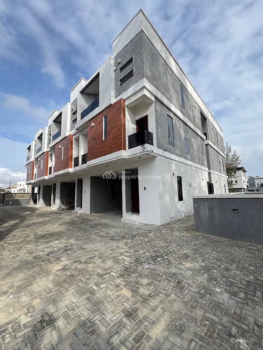 Contemporary 4 Bedroom Terrace Duplex with Swimming Pool and Bq, Osapa London, Osapa, Lekki, Lagos, Terraced Duplex for Sale