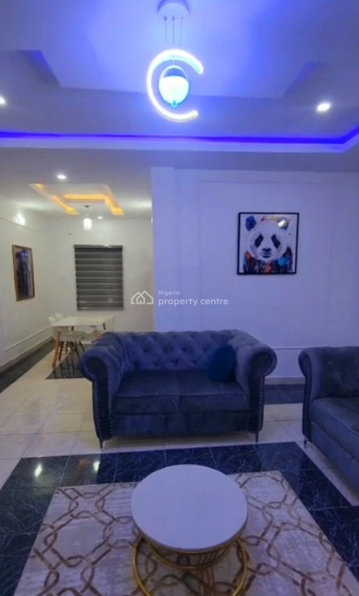a Lovely Furnished 2bedrooms Flat Apartment, with a Pop Finishing, Even Estate (sunny Villa) Close to Ado Roundabout, Ado, Ajah, Lagos, House for Rent