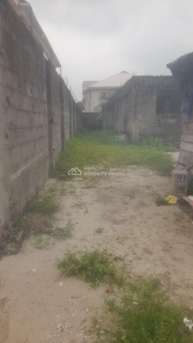 Distress Dry Land with Structure of Bungalow, Ogombo Ajah Lagos, Ogombo, Ajah, Lagos, Mixed-use Land for Sale