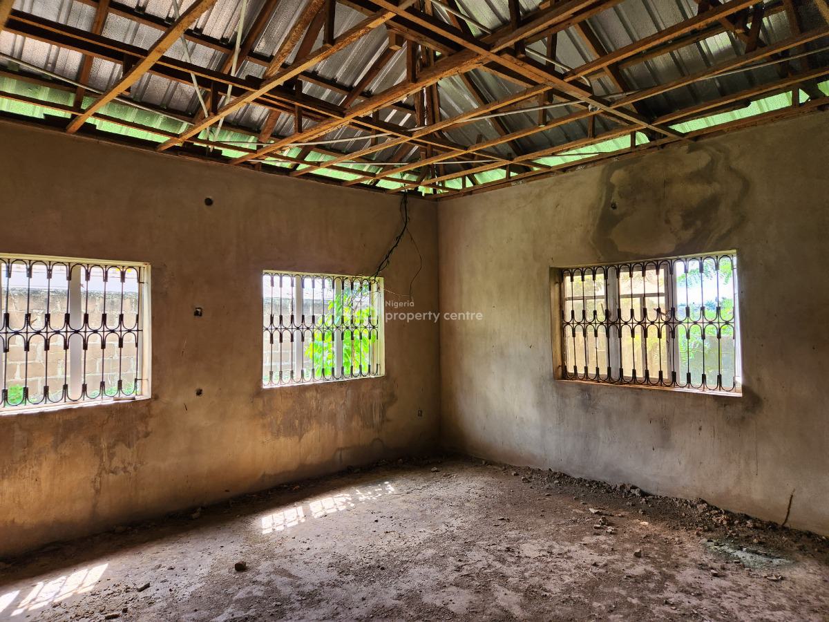 Uncompleted Executive 3 Bedroom  Bungalow on 2 Plots, Orisunmbare Area Near Wire and Cable Apata Off Abeokuta Road, Apata, Ibadan, Oyo, House for Sale