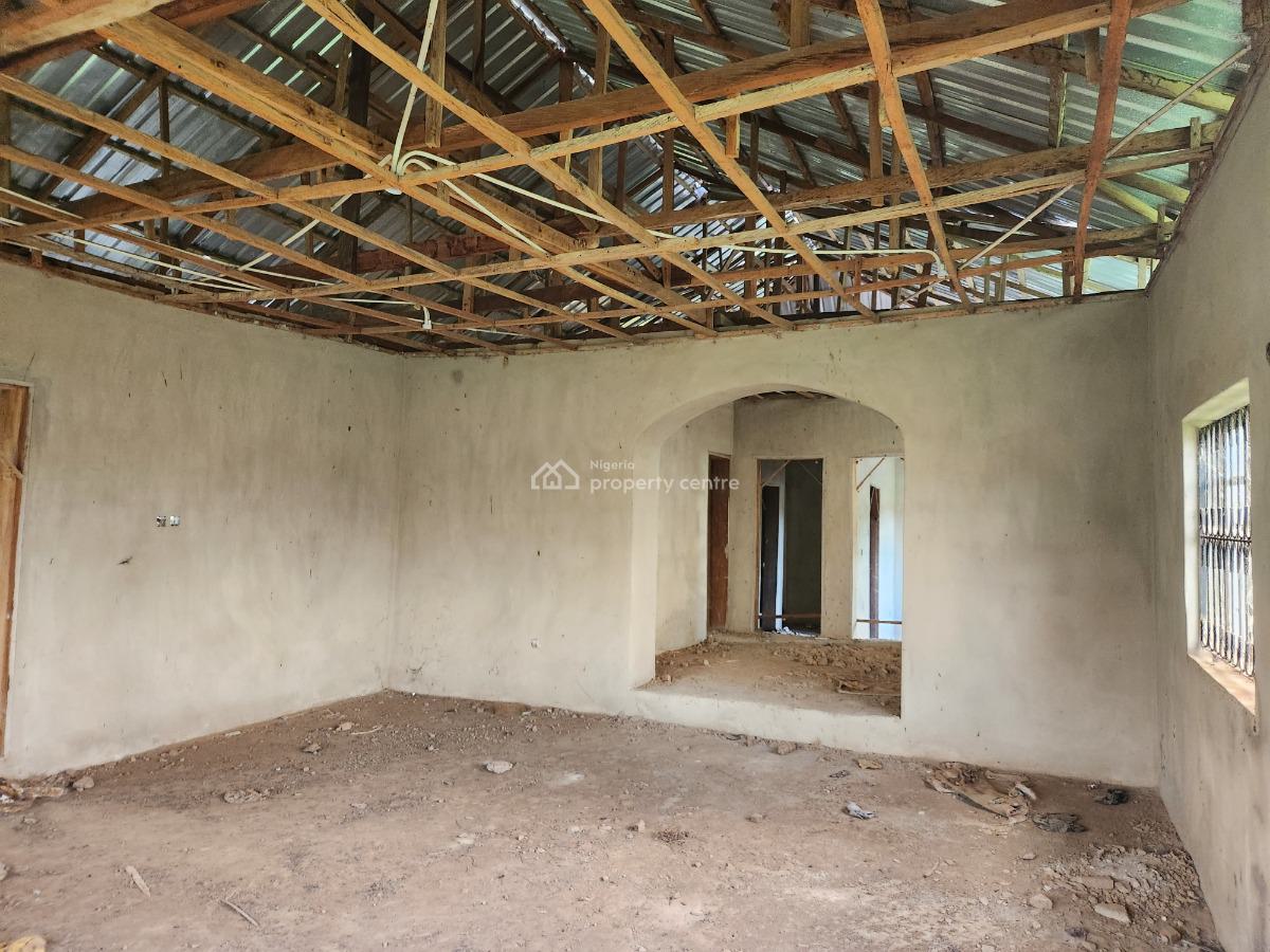 Uncompleted Executive 3 Bedroom  Bungalow on 2 Plots, Orisunmbare Area Near Wire and Cable Apata Off Abeokuta Road, Apata, Ibadan, Oyo, House for Sale