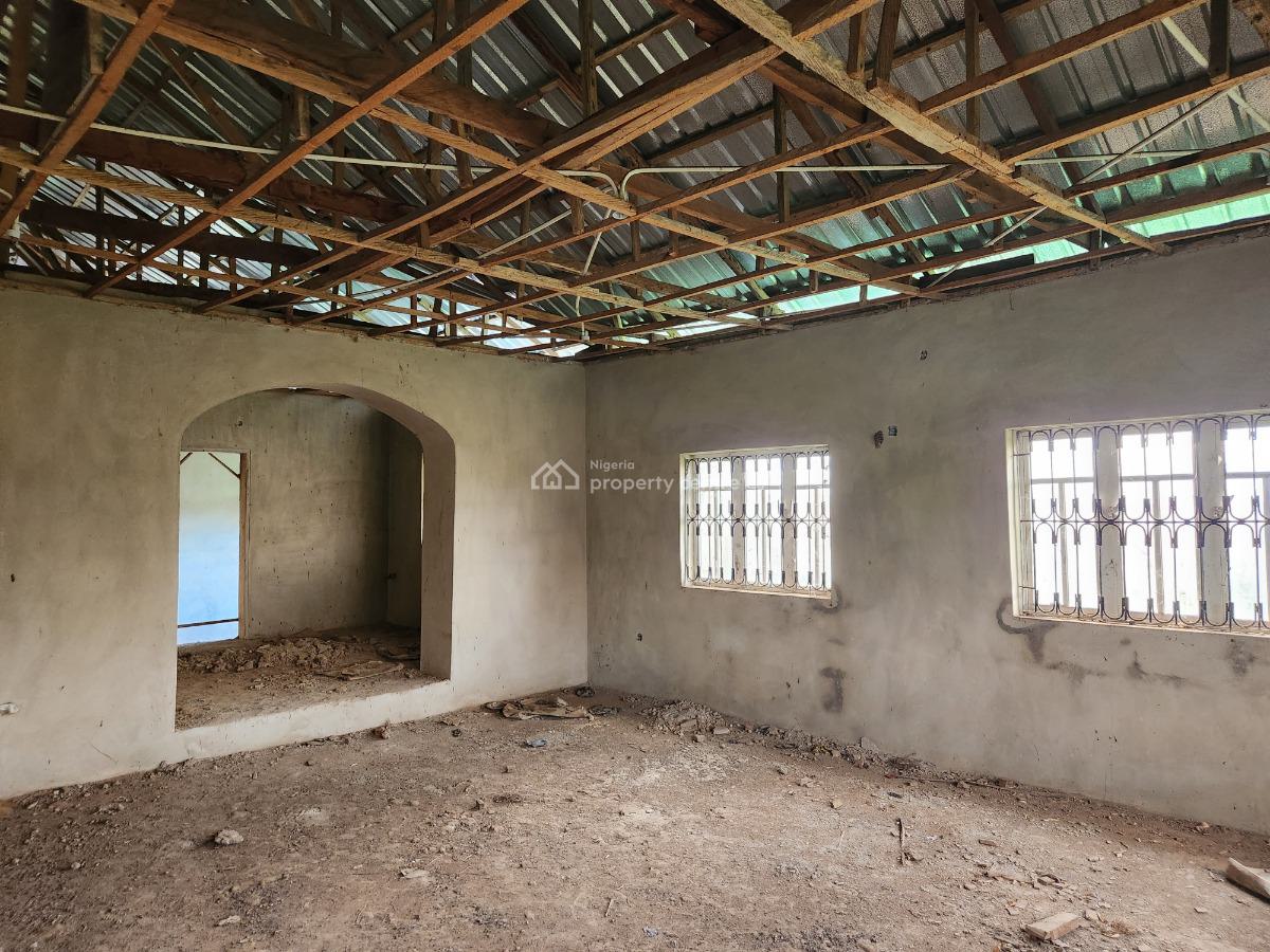 Uncompleted Executive 3 Bedroom  Bungalow on 2 Plots, Orisunmbare Area Near Wire and Cable Apata Off Abeokuta Road, Apata, Ibadan, Oyo, House for Sale