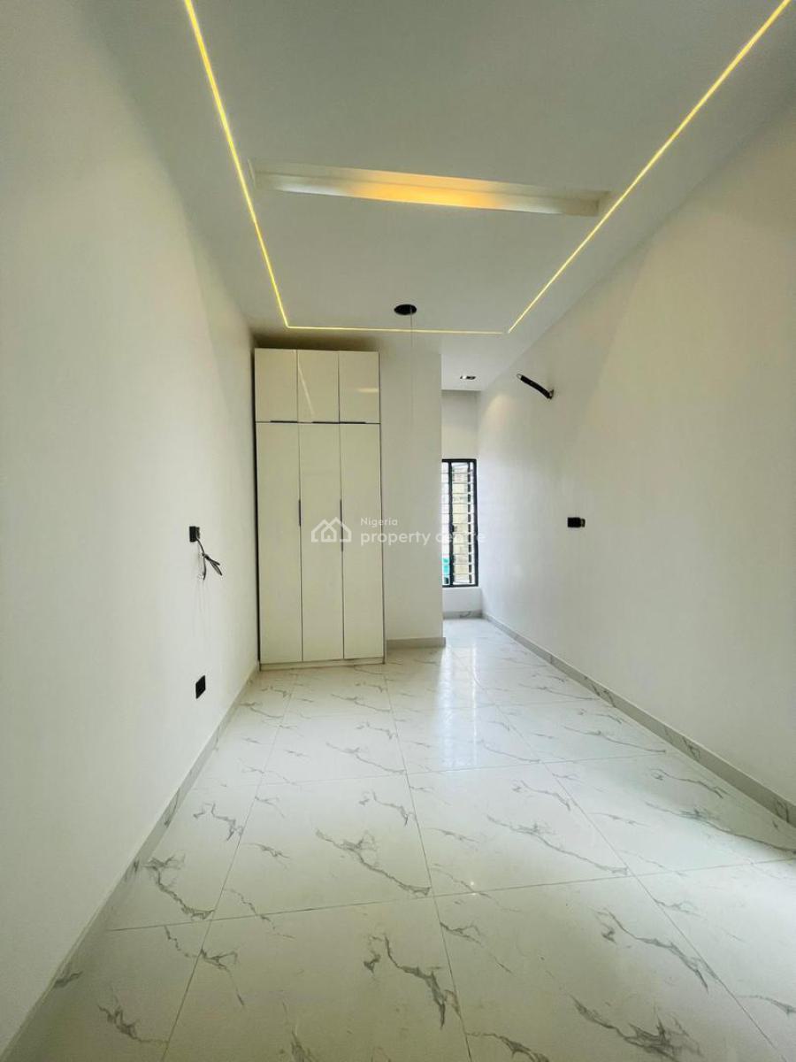 Captivating 4 Bedroom Terrace Duplex Plus Bq and Pool in an Estate, Contemporary Detailed Home with Bq in a Secured Estate, Osapa, Lekki, Lagos, Terraced Duplex for Sale