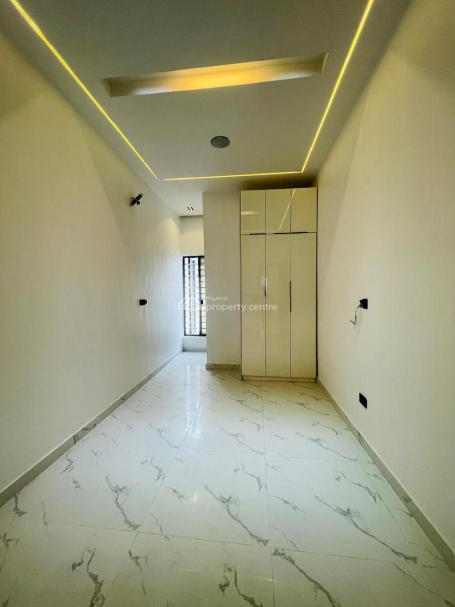 Captivating 4 Bedroom Terrace Duplex Plus Bq and Pool in an Estate, Contemporary Detailed Home with Bq in a Secured Estate, Osapa, Lekki, Lagos, Terraced Duplex for Sale