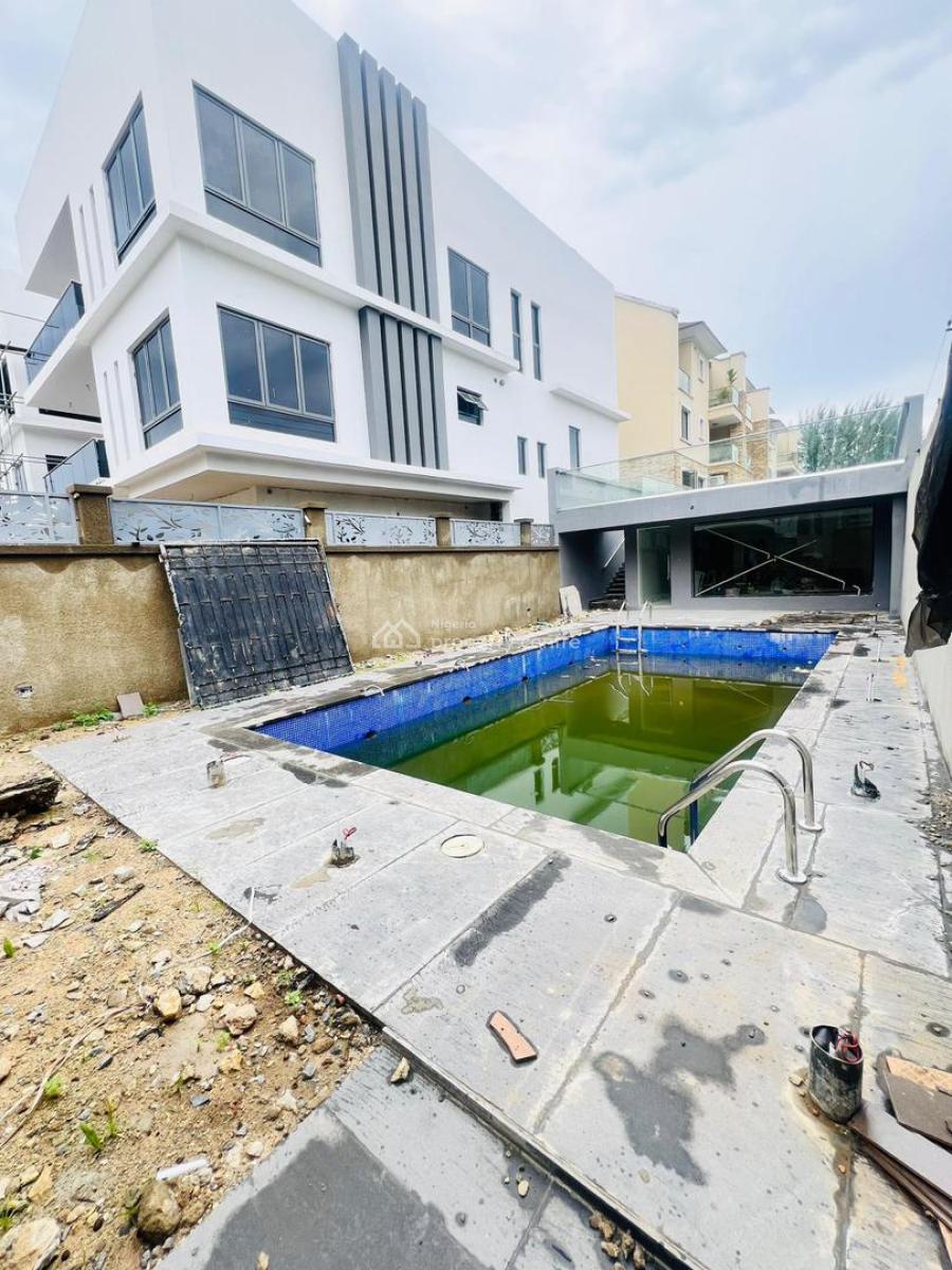 Alluring 6 Bedroom Fully Detached Duplex Plus Pool & Bq, Exclusively Designed Home with Pool and Bq in an Elite Neighborhood, Ikoyi, Lagos, Detached Duplex for Sale