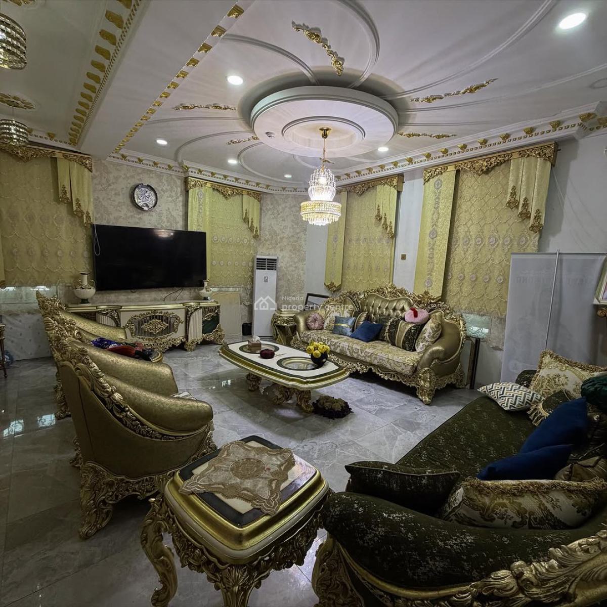 Luxury 7 Bedroom Fully Detached Mansion with Pool, Bq , Penthouse, Katampe Extension, Katampe, Abuja, Detached Duplex for Sale