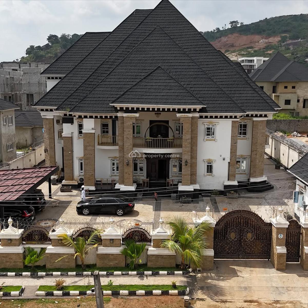 Luxury 7 Bedroom Fully Detached Mansion with Pool, Bq , Penthouse, Katampe Extension, Katampe, Abuja, Detached Duplex for Sale