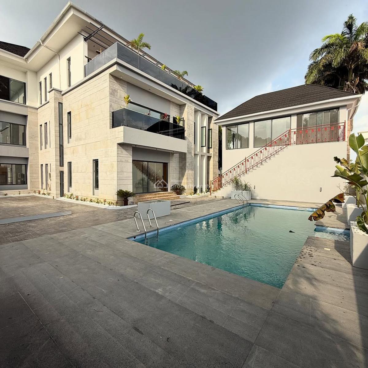 Luxury 7 Bedroom Fully Detached Mansion with Bq, Elevator, Pool, Gym, Maitama District, Abuja, Detached Duplex for Sale