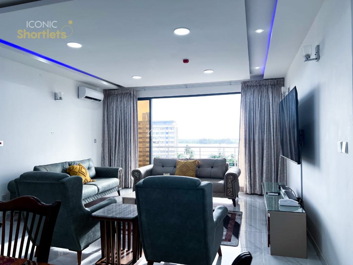 Fully Furnished and Serviced 3 Bedroom Apartment Plus Bq on The 7th Floor, Ahmadu Bello Way, Victoria Island (vi), Lagos, Flat / Apartment for Rent