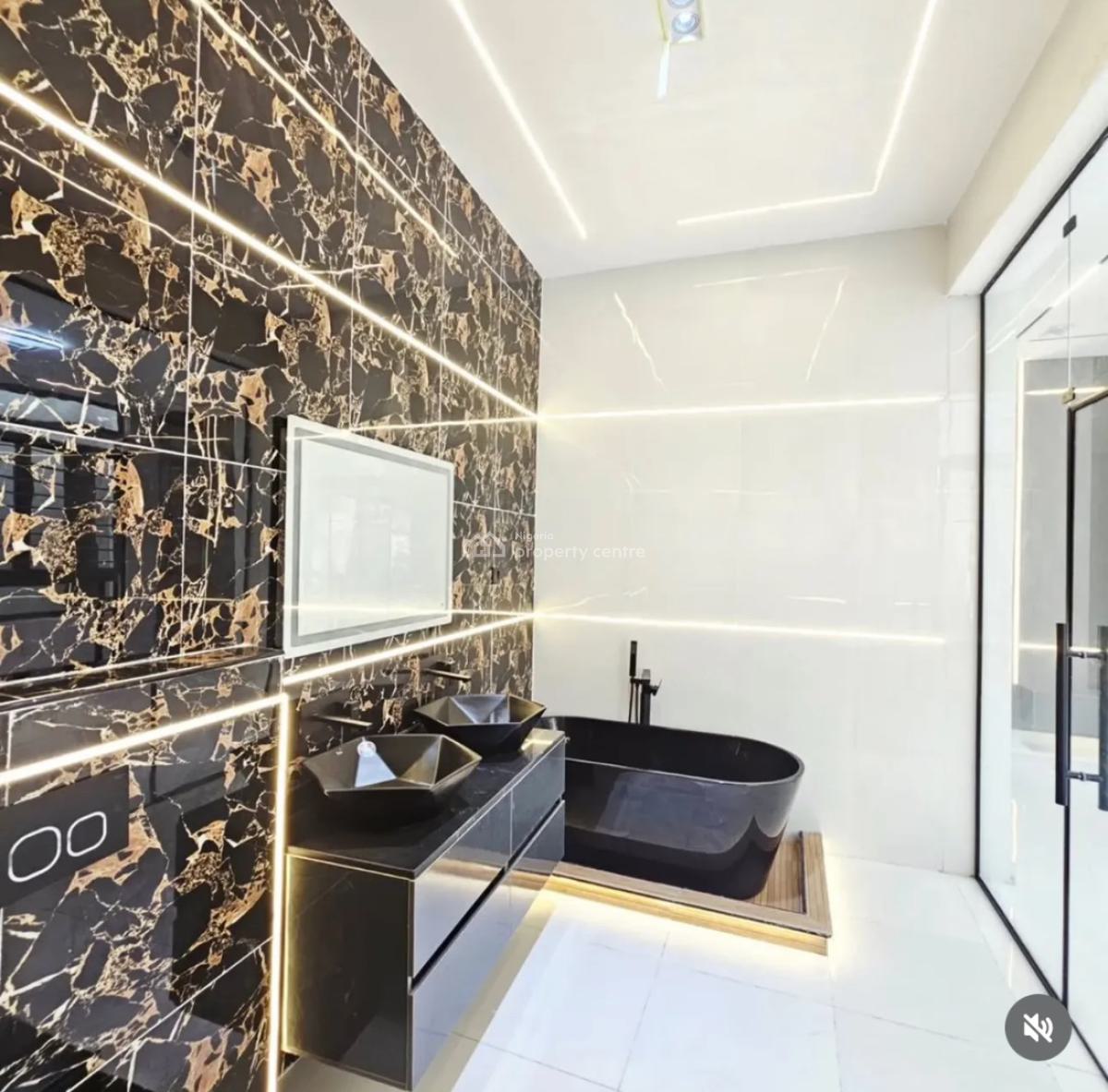 Exquisite 5 Bedroom Detached Home + Bq, Chevron Toll Gate, Lafiaji, Lekki, Lagos, Detached Duplex for Sale