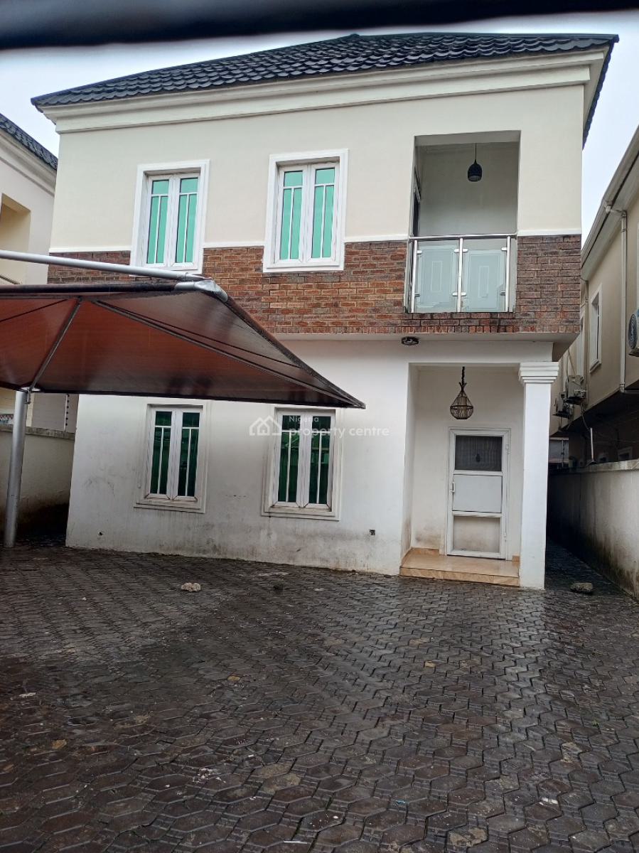 Price Reduced 4 Bedroom House with Bq Security House 4 Car Park, Osapa, Lekki, Lagos, Detached Duplex for Rent