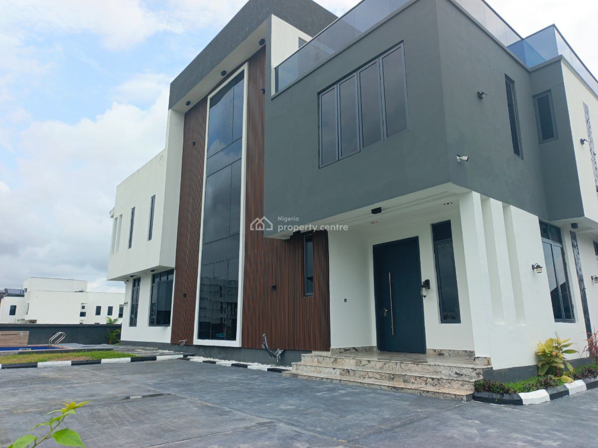 Smart 5 Bedroom Duplex with Bq and Swimming Pool in an Exclusive Estat, Ajah, Lagos, Detached Duplex for Sale