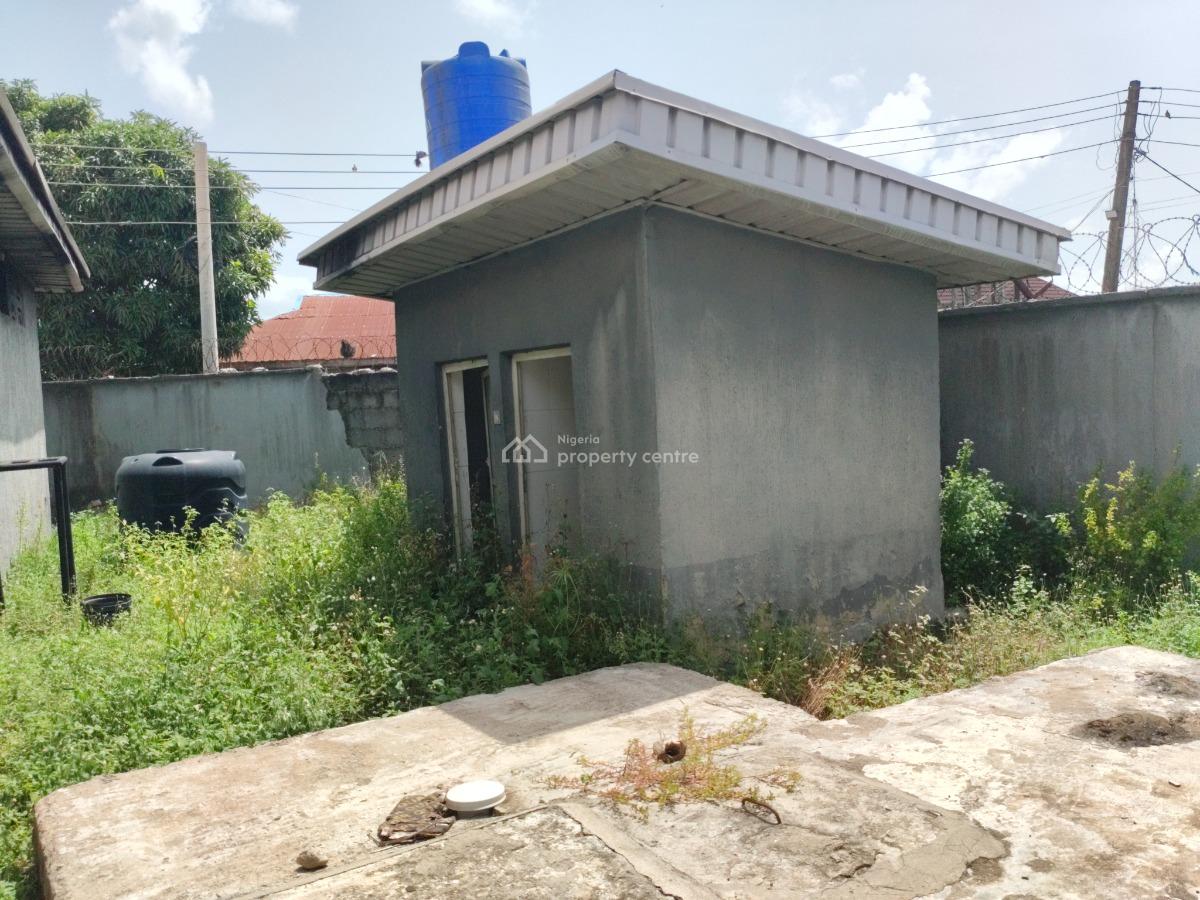 Fenced Cornerpiece Land  with Bungalow in Developed Location, Ogombo, Ajah, Lagos, Residential Land for Sale