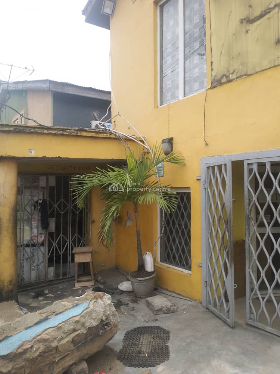 Relatively Old 3 Bedroom Duplex with 2 Bedroom Bq on Land Size 461sqm, Along Adeniran Ogunsanya Street,, Surulere, Lagos, House for Sale
