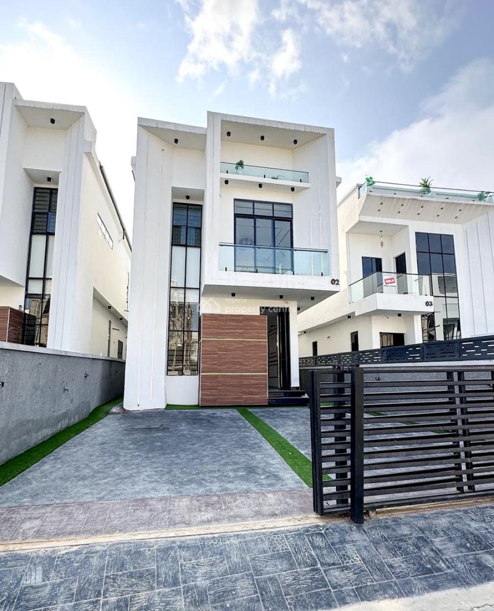 Contemporary 5 Bedroom Detached Duplex with Excellent Facilities, Chevron, Lekki, Lagos, Detached Duplex for Sale