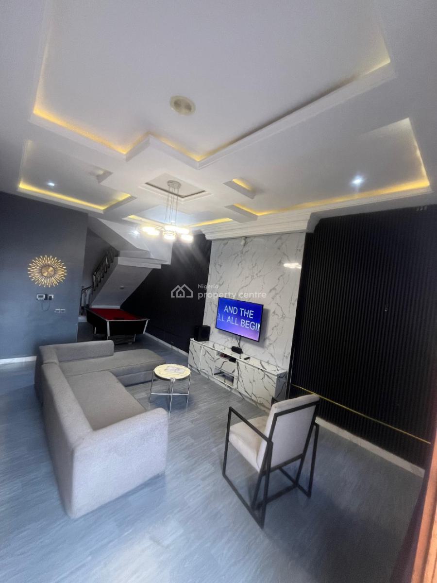 Luxury 4 Bedroom Fully Detached Duplex with Snooker Board, Ikate, Lekki, Lagos, Detached Duplex Short Let
