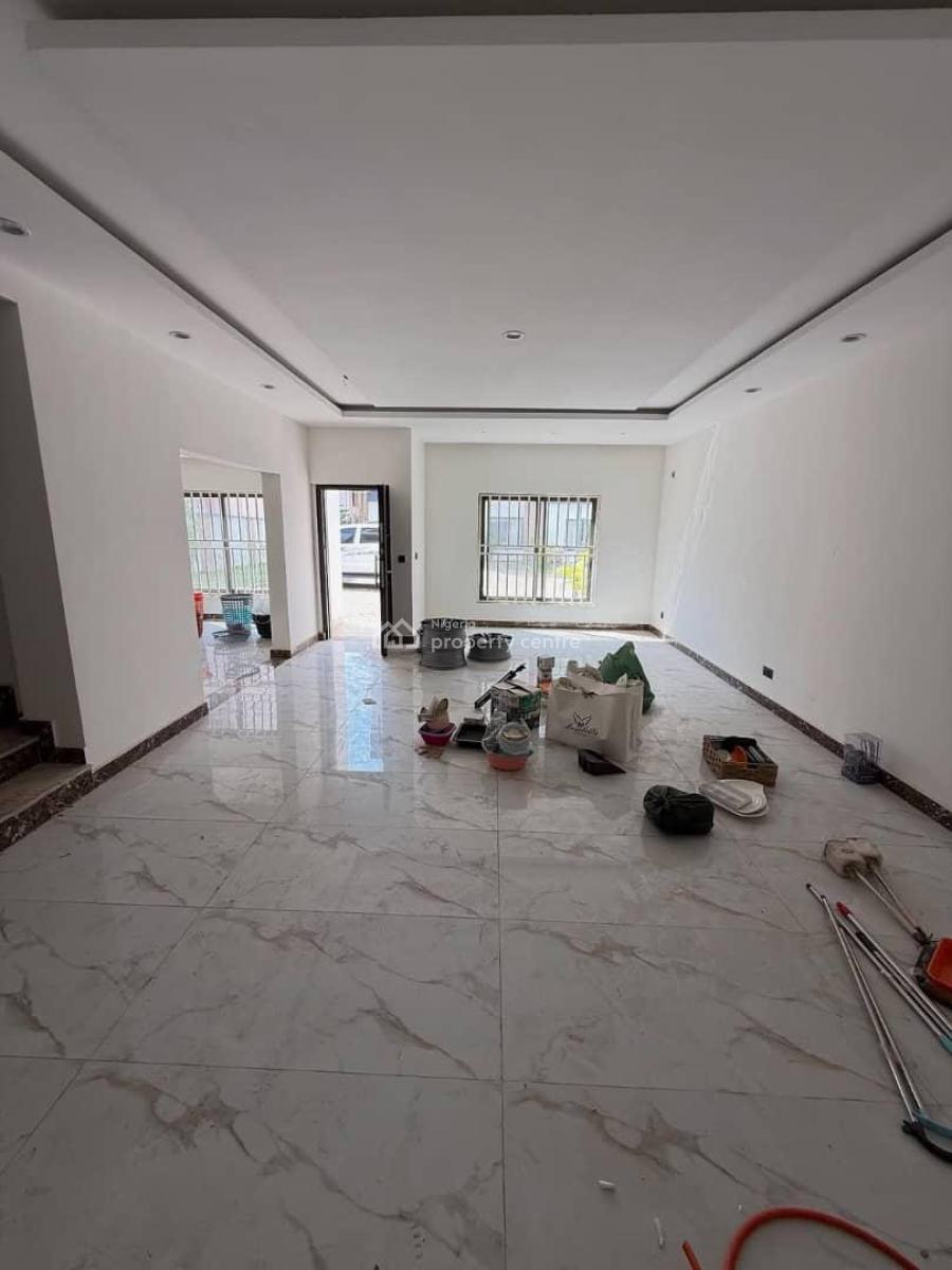 Newly Built 5 Bedrooms Terrace Duplex with a Room Bq  and Office Room, Jahi, Abuja, Terraced Duplex for Rent