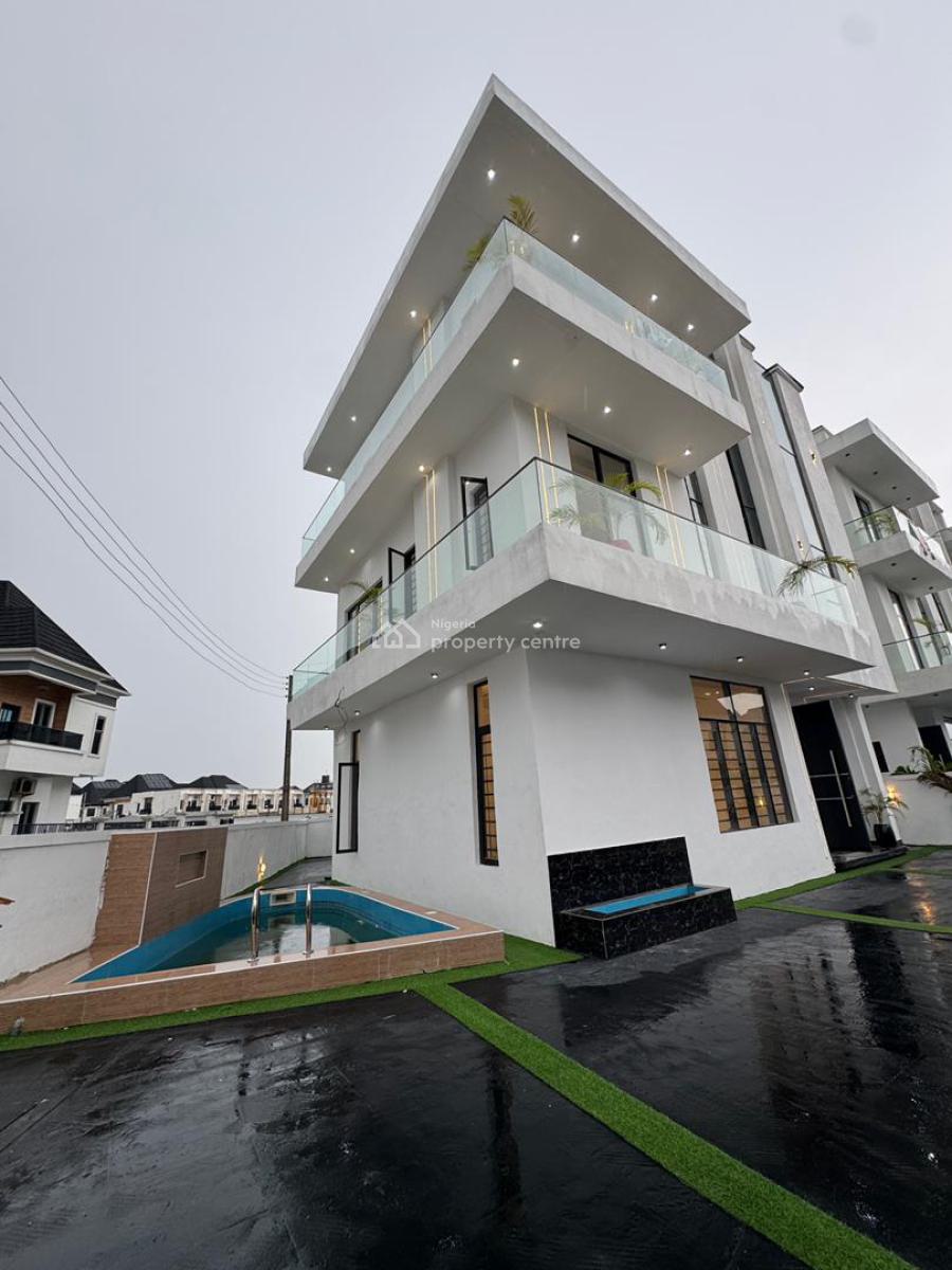 5 Bedroom All Ensuite Duplex, Bq, Swimming Pool, Bullet Proof Door, Orchid Road, Lekki, Lagos, Detached Duplex for Sale