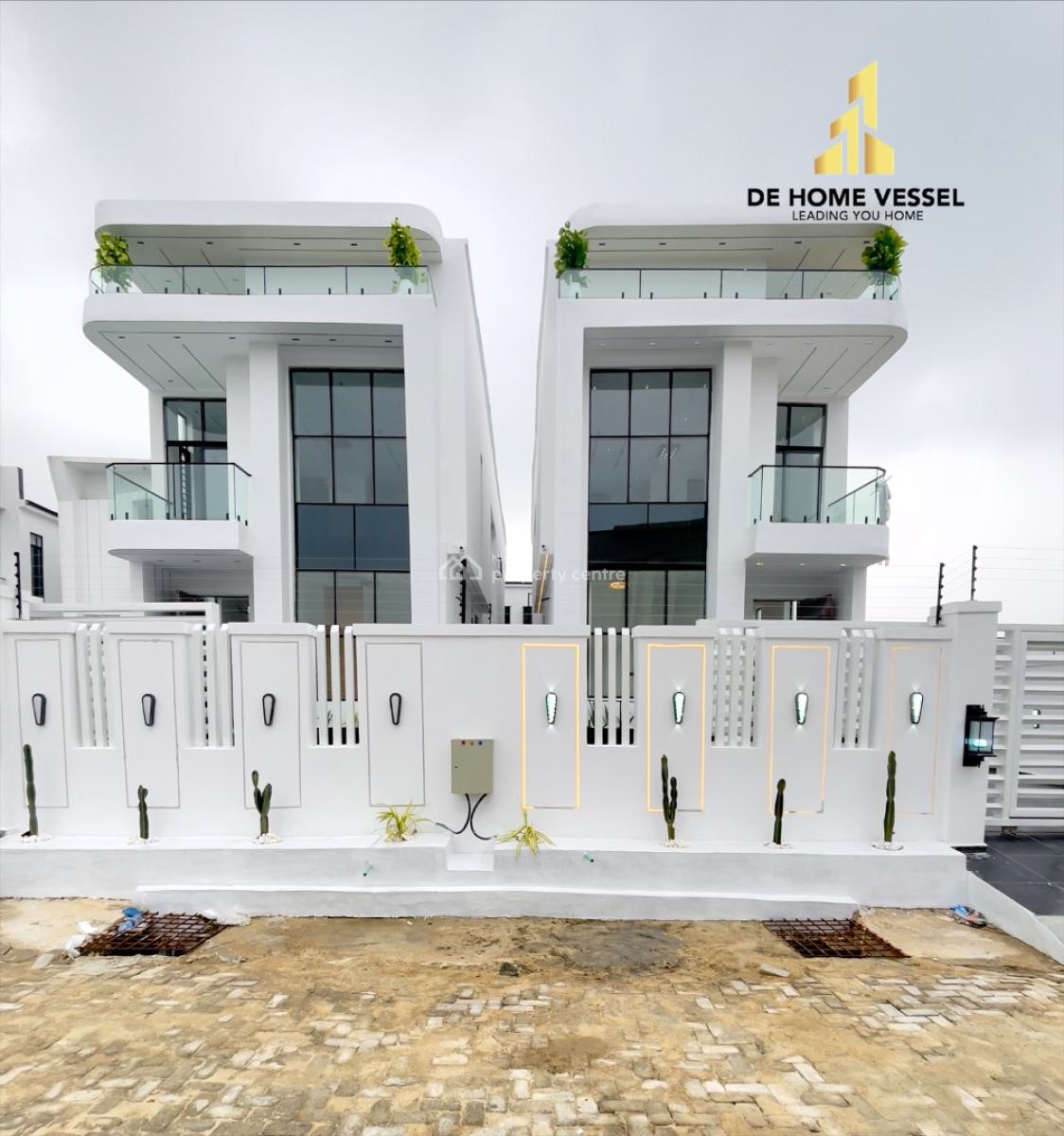 Remarkably Built Luxury 5 Bedroom Smart Home with Swimming Pool and Bq, 2nd Toll Gate, Lekki, Lagos, Detached Duplex for Sale