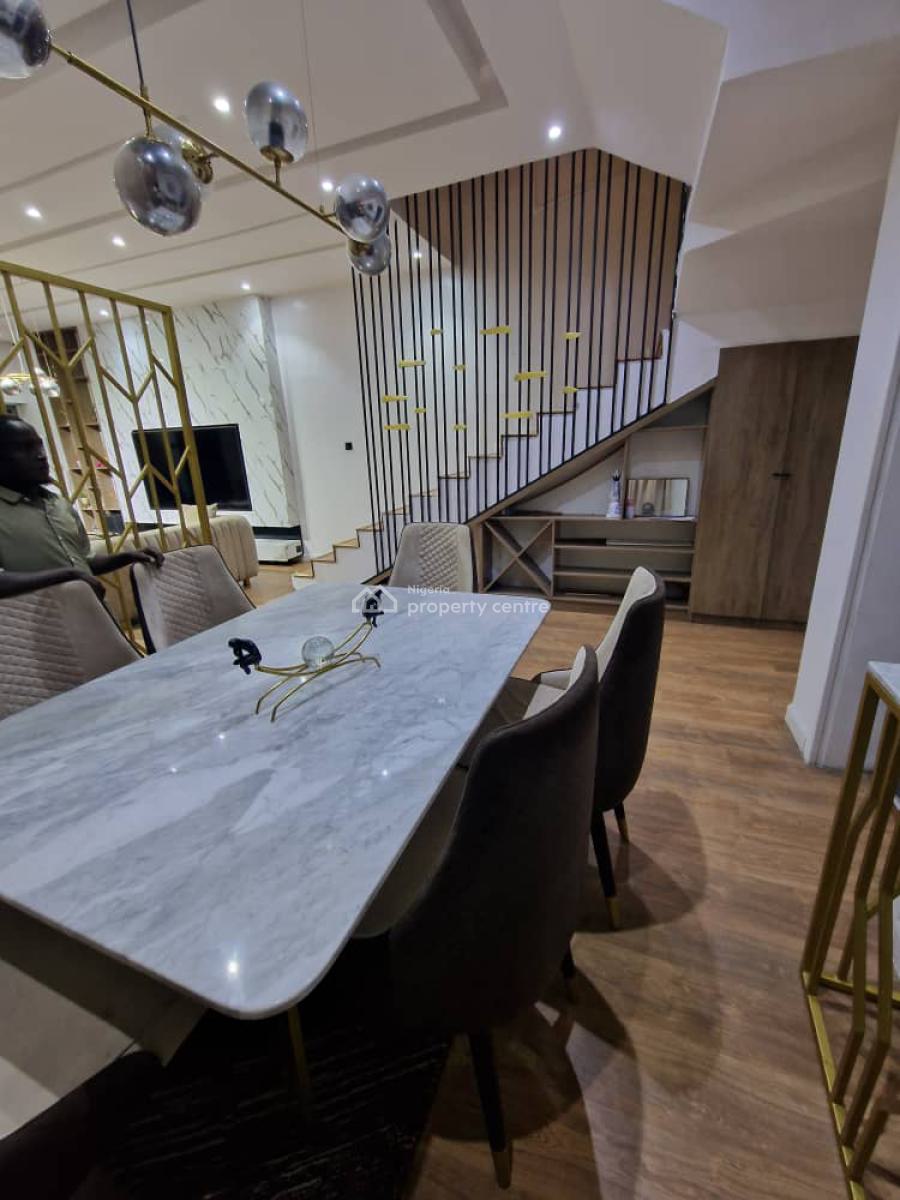 Fully Furnished 4 Bedroom Semi Detached Duplex with Bq, Osapa, Lekki, Lagos, Semi-detached Duplex for Rent