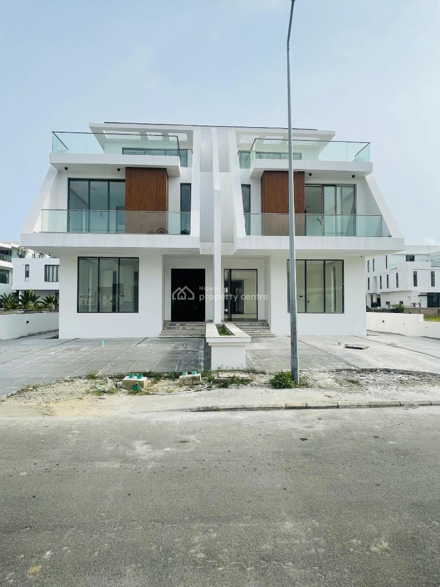 Luxuriously Built 5 Bedroom Semi Detached, Pool, Cinema, Bq, Cowrie Creek Estate, Lekki, Lagos, Detached Duplex for Sale