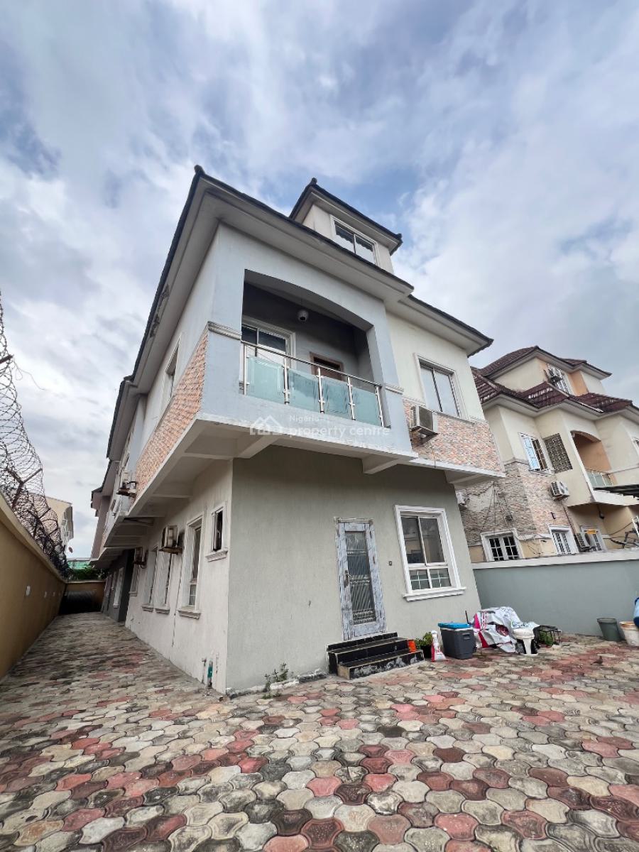 Well Built 5 Bedroom Terrace Duplex with Bq, Chevron, Lekki, Lagos, Terraced Duplex for Rent