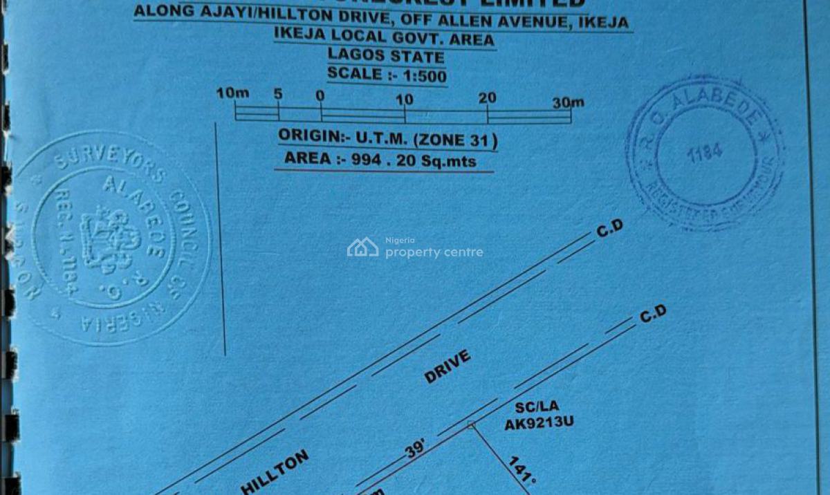 Joint Venture Opportunity -- Prime Location, Ikeja, Lagos, Land Joint Venture