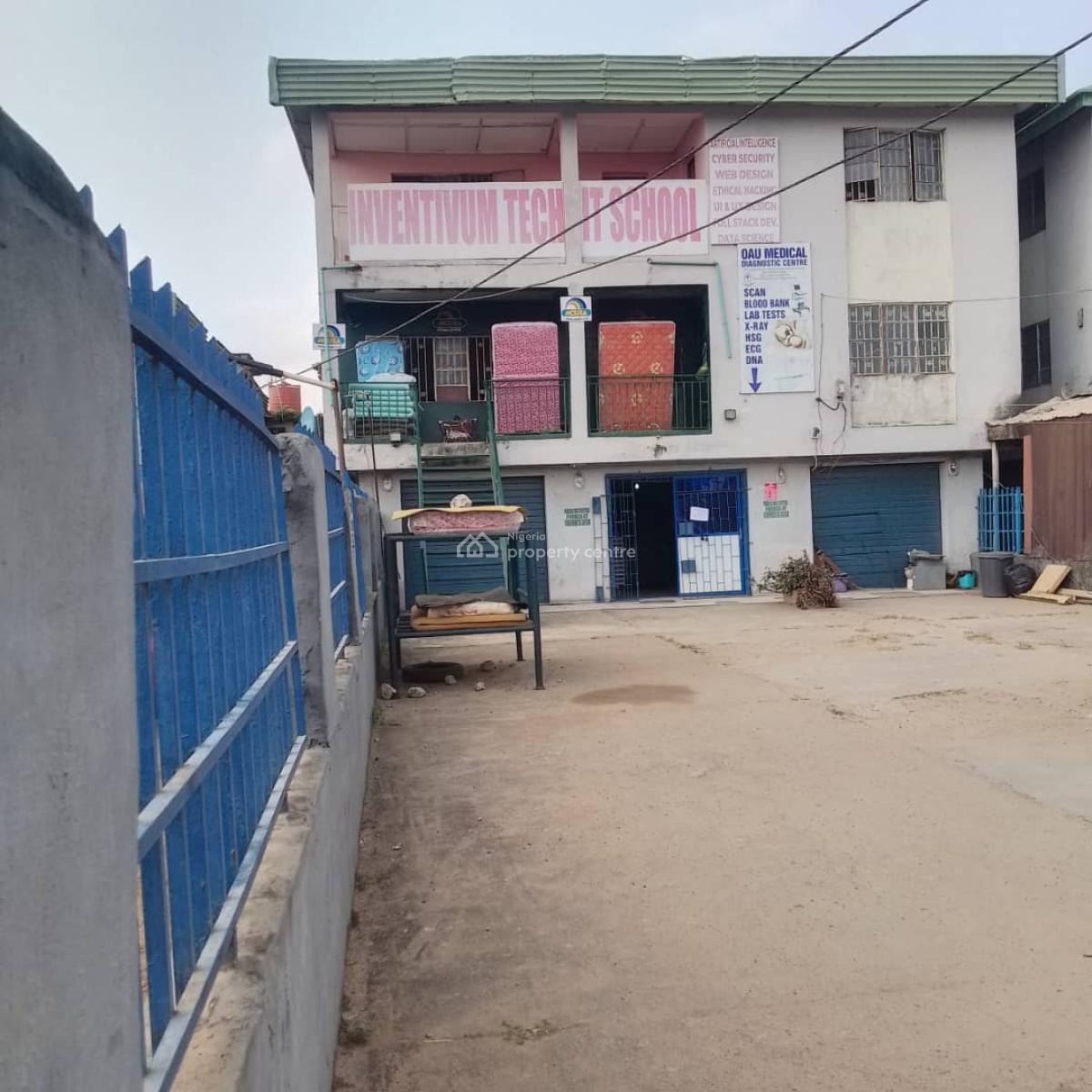 2 Storey Building Along a Major Road, Awori Bus Stop, Abule Egba, Agege, Lagos, Commercial Property for Sale