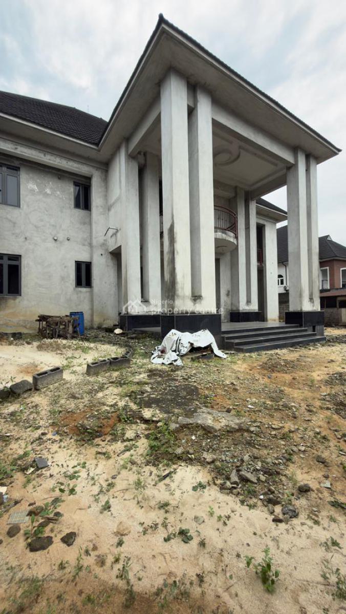 Tastefully Built (90%) Completed 5 Bedroom Mansion Wth 3 Rooms Bqs, Peter Odili Extension ( Circular Road), Port Harcourt, Rivers, Detached Duplex for Sale
