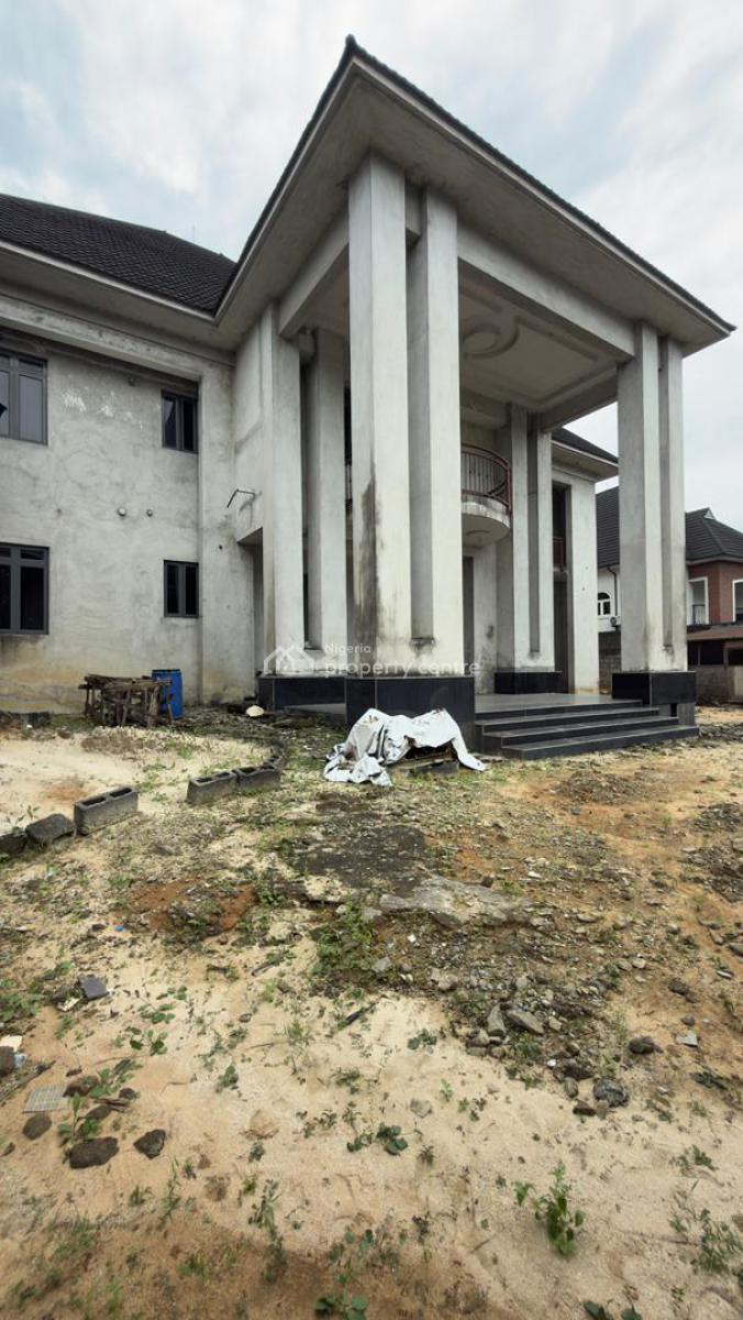 Tastefully Built (90%) Completed 5 Bedroom Mansion Wth 3 Rooms Bqs, Peter Odili Extension ( Circular Road), Port Harcourt, Rivers, Detached Duplex for Sale