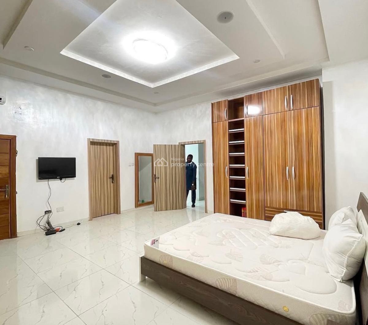 Partial Furnished 4 Bedroom Terrace Duplex with Bq, Chevron By Ram, Lekki, Lagos, Terraced Duplex for Rent