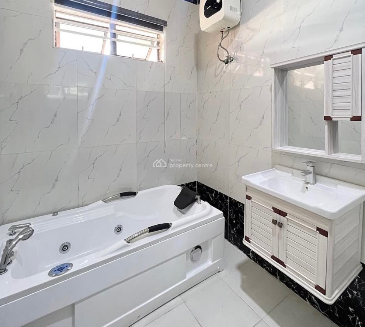 Partial Furnished 4 Bedroom Terrace Duplex with Bq, Chevron By Ram, Lekki, Lagos, Terraced Duplex for Rent