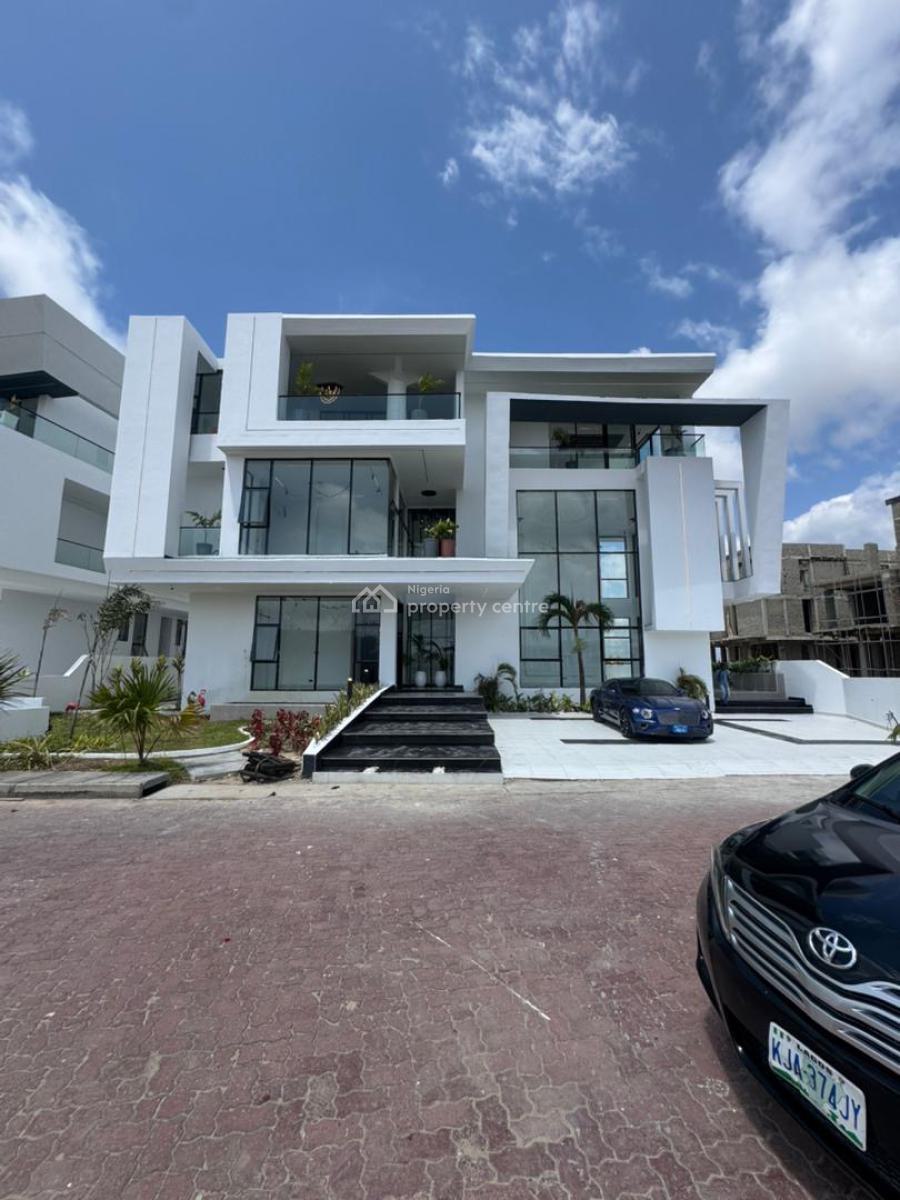Magnificent 5-bedroom Waterfront Duplex with Private Elevator, Pool, Osapa, Lekki, Lagos, Detached Duplex for Sale