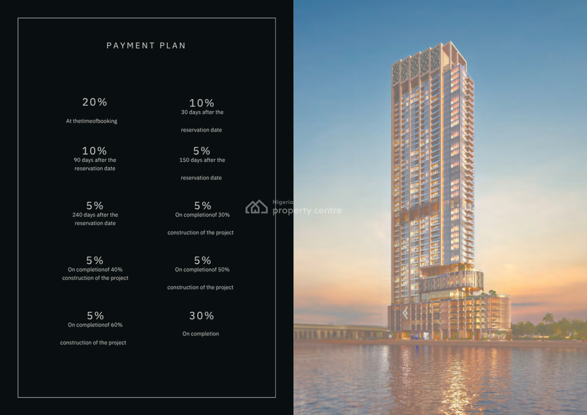 3 Bed Waterfront, Business Bay, Dubai, Banana Island, Ikoyi, Lagos, Flat / Apartment for Sale