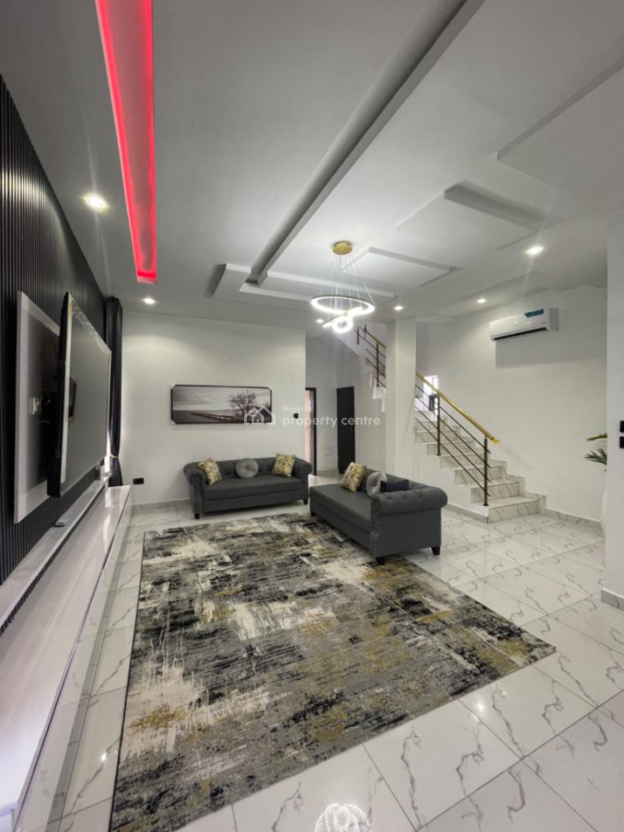 Newly Built & Furnished 4 Bedroom Fully Detached Duplex with Bq, Ikota, Lekki, Lagos, Detached Duplex for Sale