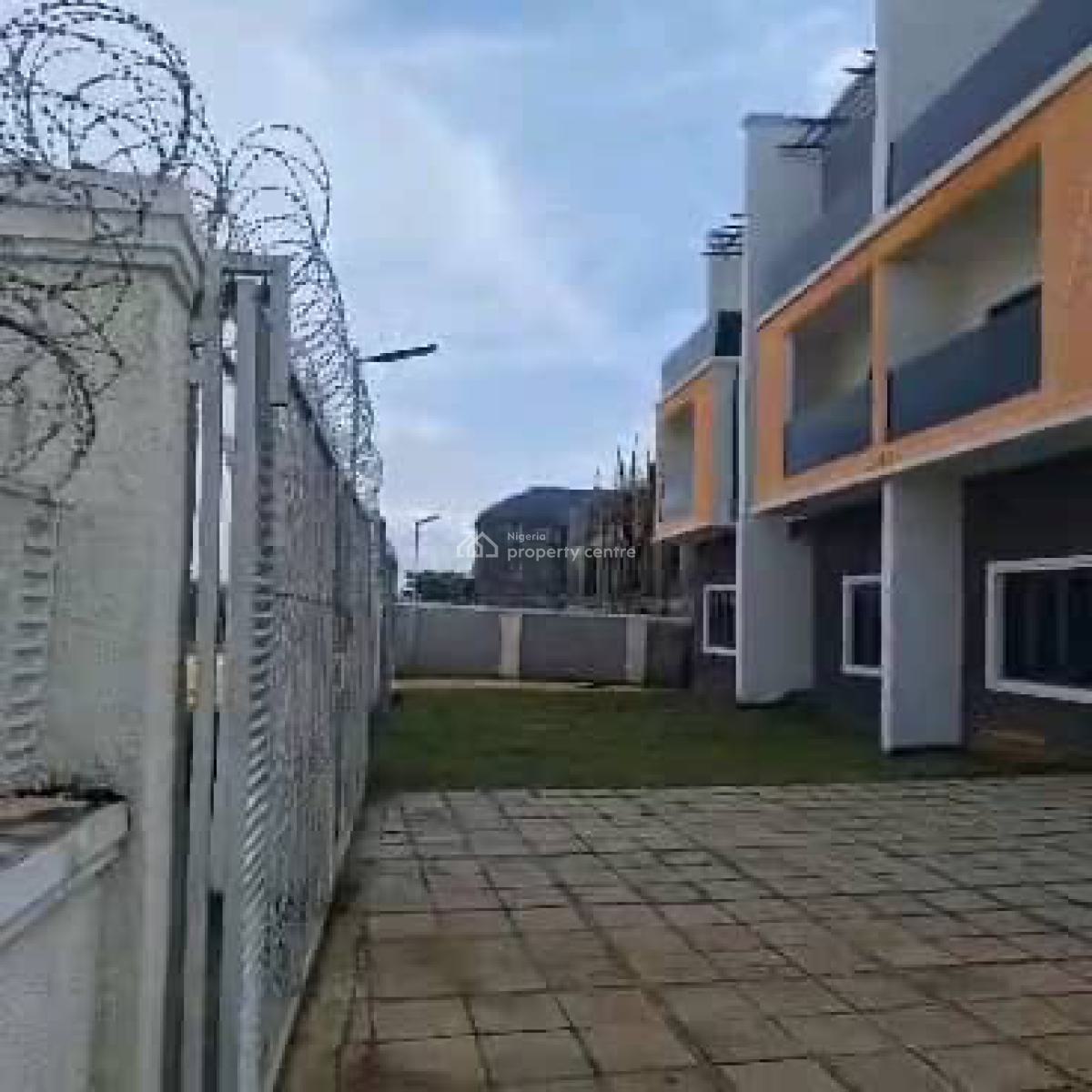 Distress of 5 Bedroom Terrace Duplex,interior Carcass and Bq, Life Camp, Abuja, Terraced Duplex for Sale