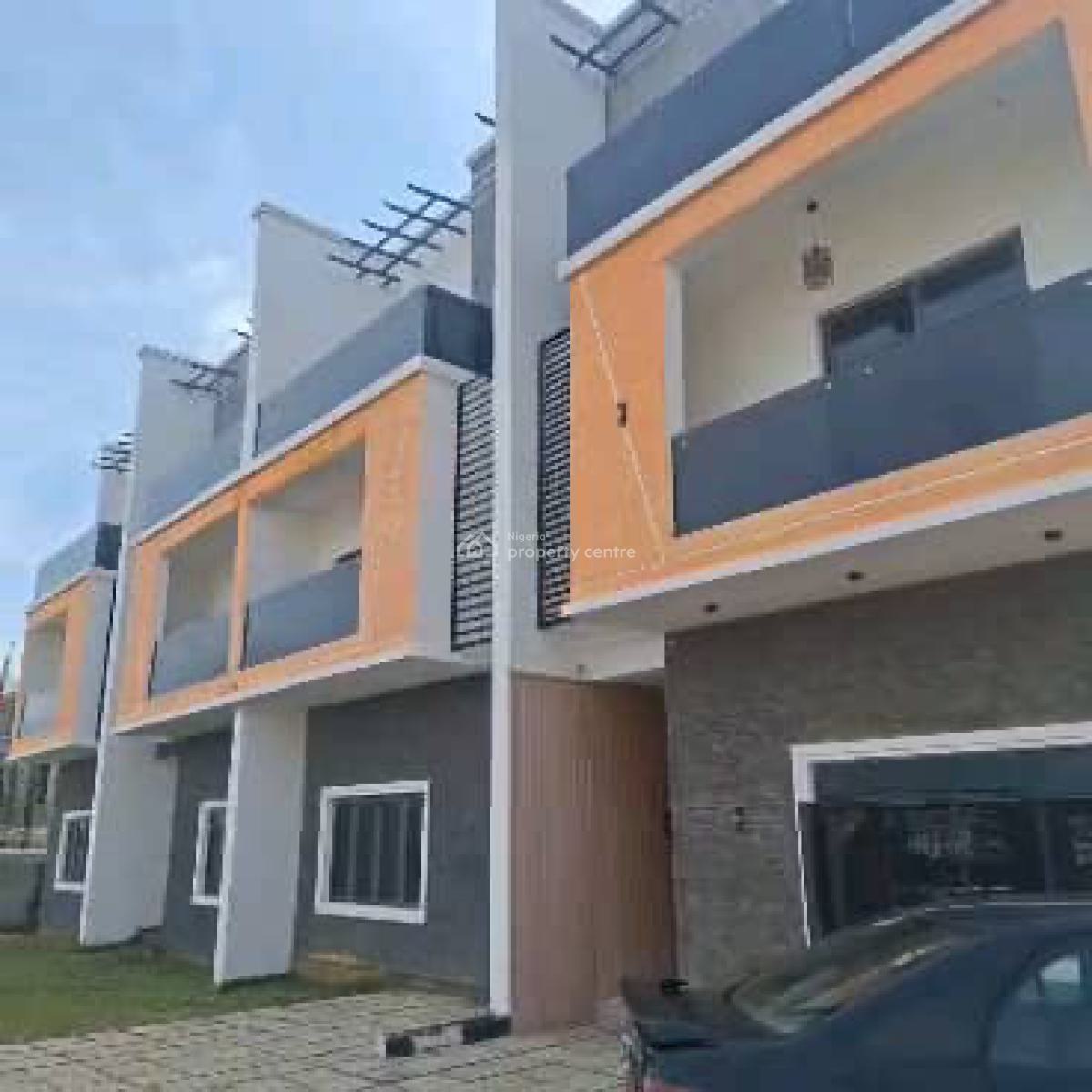 Distress of 5 Bedroom Terrace Duplex,interior Carcass and Bq, Life Camp, Abuja, Terraced Duplex for Sale