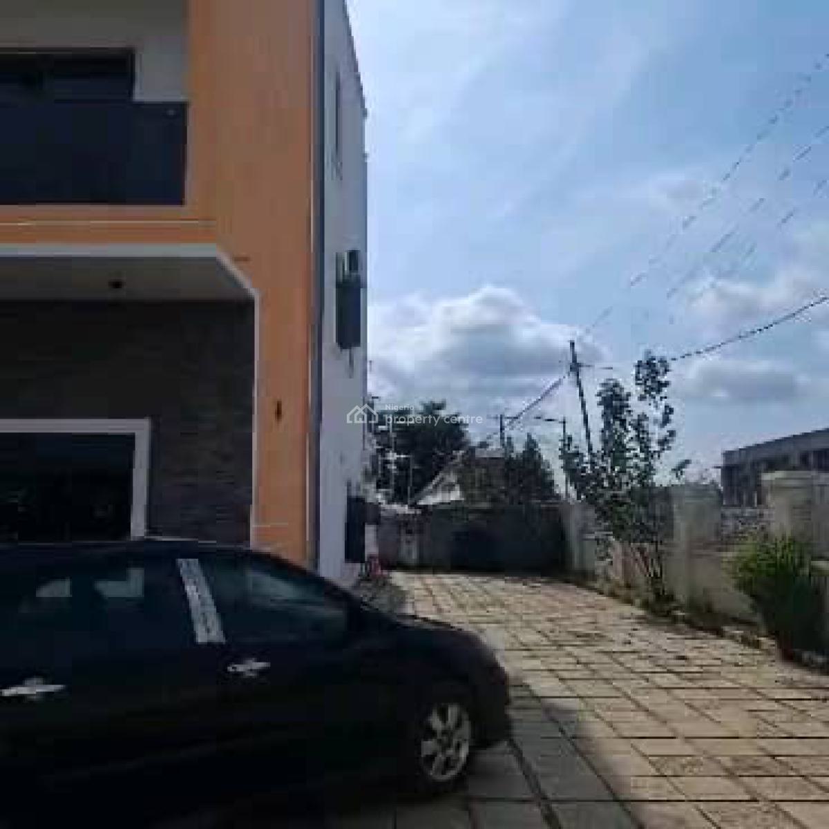 Distress of 5 Bedroom Terrace Duplex,interior Carcass and Bq, Life Camp, Abuja, Terraced Duplex for Sale