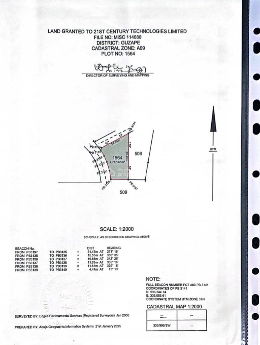 Land in Guzape, Guzape, Guzape District, Abuja, Mixed-use Land for Sale