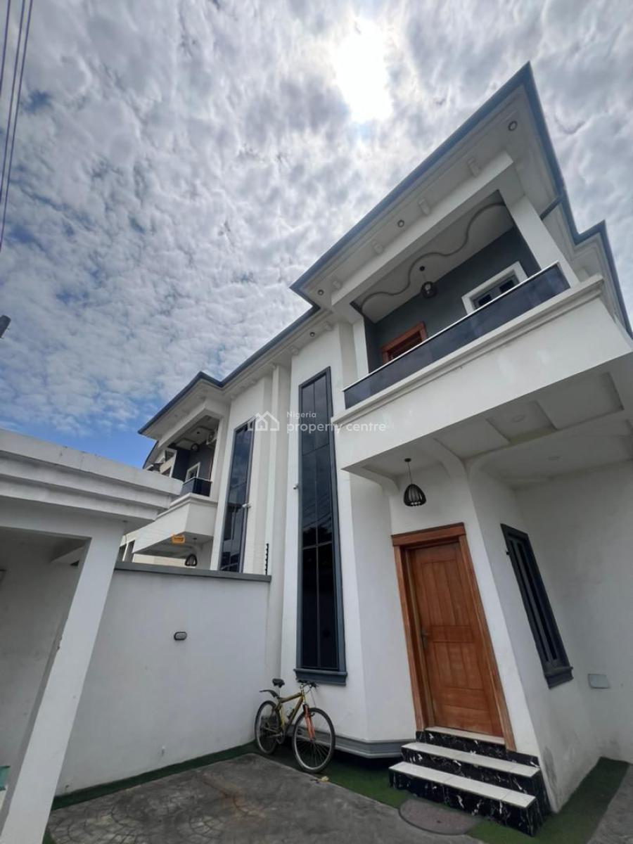 4 Bedroom Semi Detached House with Room Bq, Osapa, Lekki, Lagos, Semi-detached Duplex for Rent