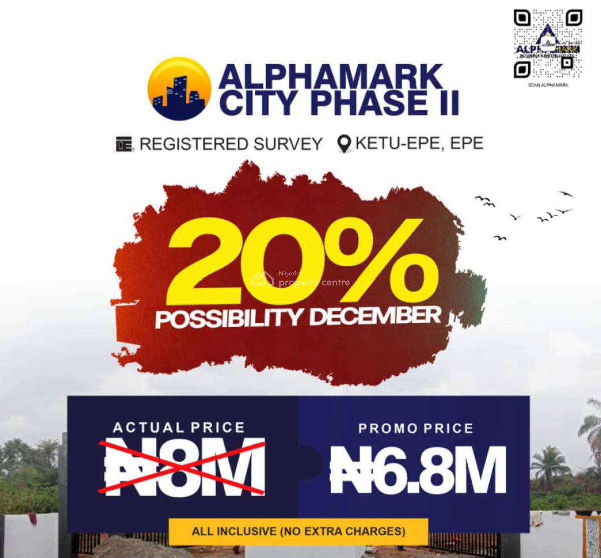 100% Dry Land with Instant Allocation, Alpha City Located Along Epe-ikorodu Expressway Ketu, Epe, Lagos, Mixed-use Land for Sale