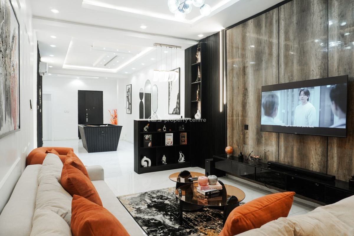 Cozy 2-bedroom Apartment with Snooker, Gym, Pool and Ps5 on Request, Ikate Elegushi, Lekki, Lagos, Detached Duplex Short Let