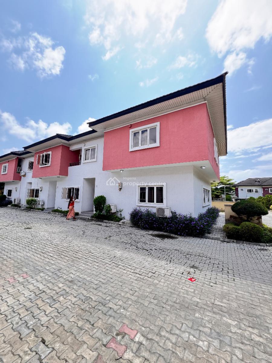 Moderately Used 4 Bedroom Home in a Decent Neighborhood, Osapa, Lekki, Lagos, Semi-detached Duplex for Sale