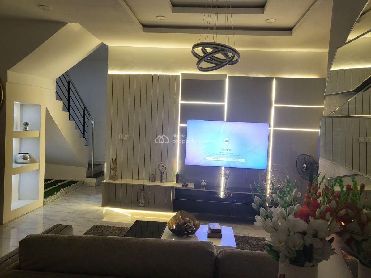 Elegant and Modern 4 Bedroom Semi-detached Duplex with Bq, Chevron, Lekki, Lagos, Semi-detached Duplex for Sale