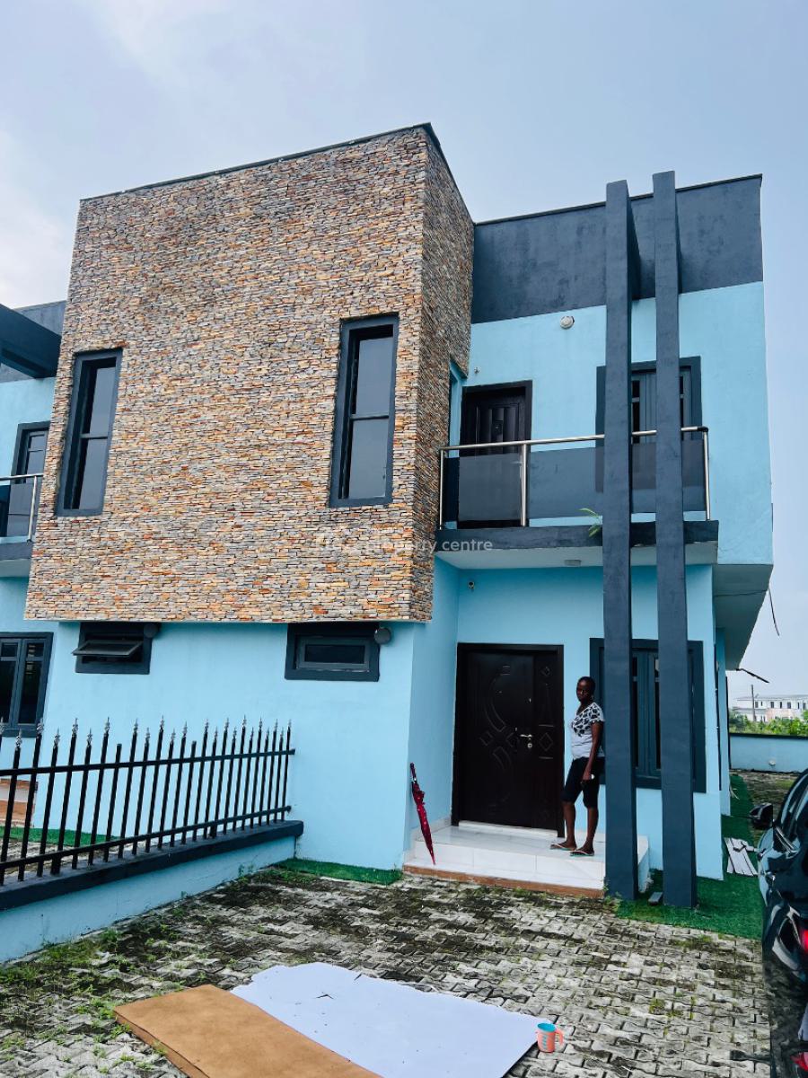 Sharp 3 Bedroom Semi Detached Duplex with a Self Contained Bq, Beachwood Estate, Just After Bogije, Bogije, Ibeju Lekki, Lagos, Semi-detached Duplex for Rent