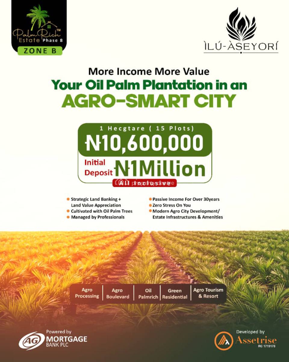Agro Smart City -own One Hectare, Get One Free Residential Plot, Ewekoro, Ogun, Mixed-use Land for Sale
